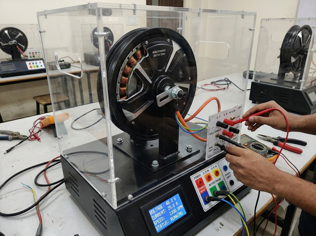 BLDC Hub Motor Training System (EV Powertrain & Motor Training Kit)